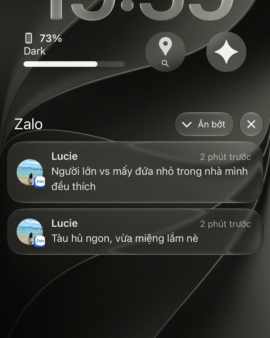 Tin nhắn Zalo: người lớn và trẻ nhỏ trong nhà đều thích, tàu hũ ngon vừa miệng